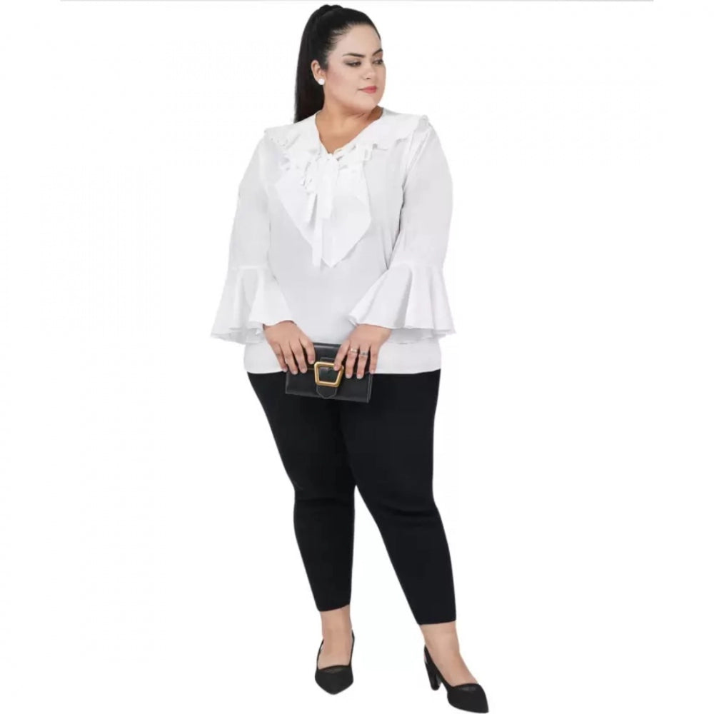 White georgette top for women — styled view