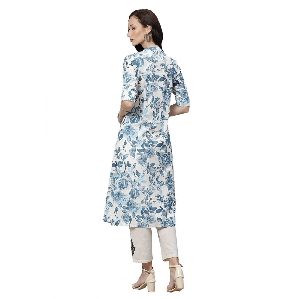 White cotton kurti for women — styled view