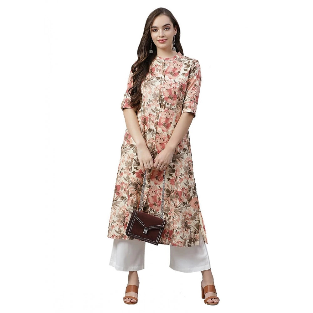 Multicolor cotton kurti for women — styled view