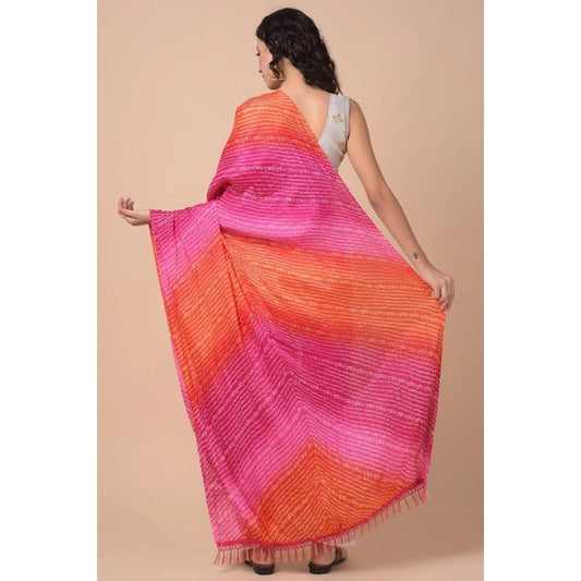Women's Chanderi Printed Dupatta (Multicolor, Length: 2.25 to 2.50 Mtr)