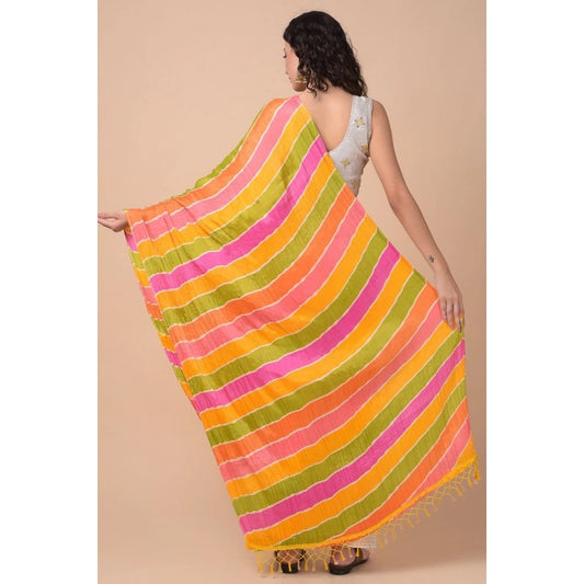 Women's Chanderi Printed Dupatta (Multicolor, Length: 2.25 to 2.50 Mtr)