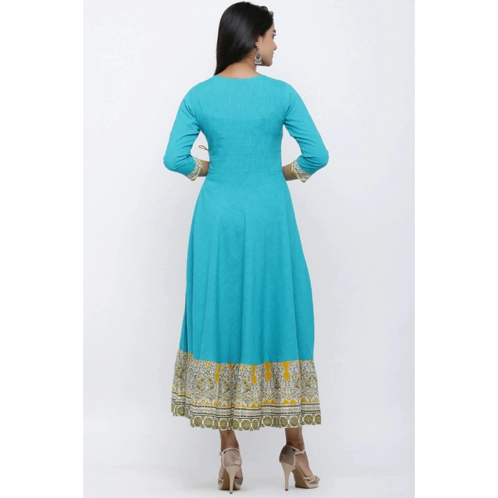 Torque Green cotton blend kurti for women — styled view