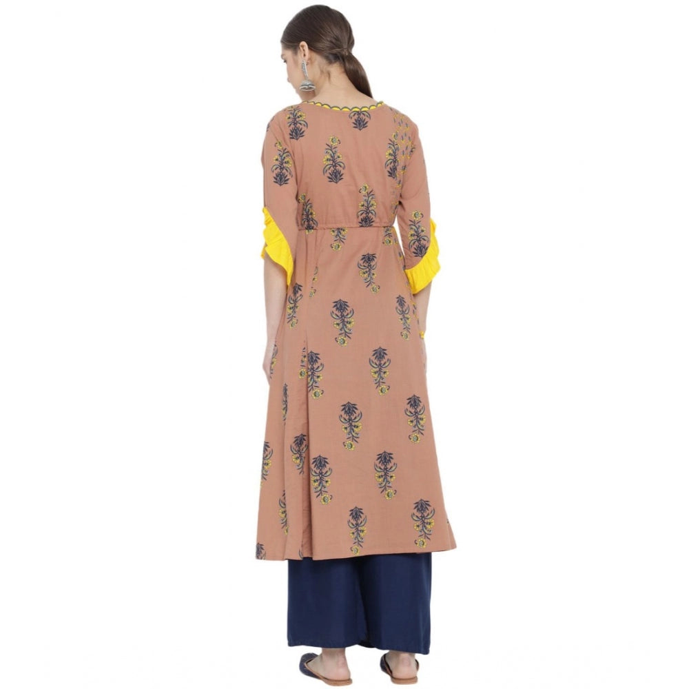 Multicolor cotton kurti for women — styled view