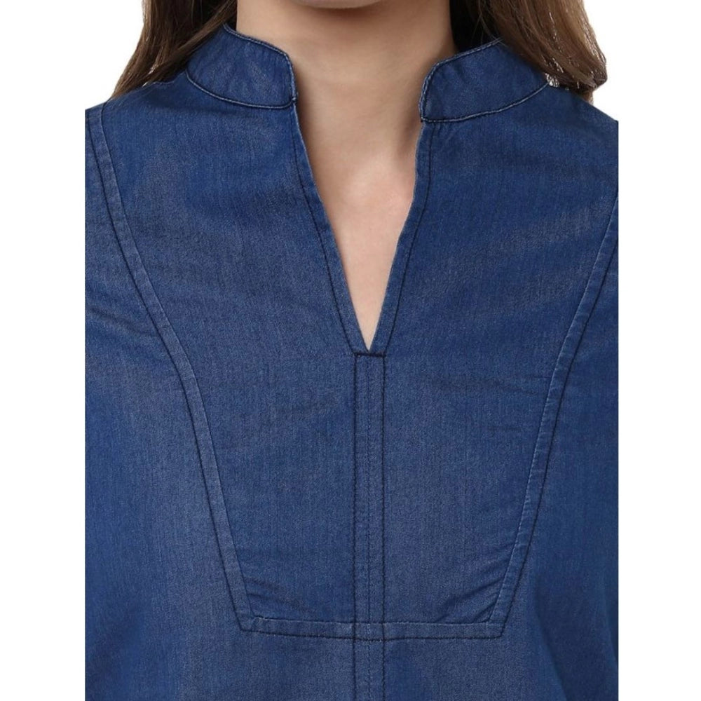 Blue Denim denim top for women — view 7
