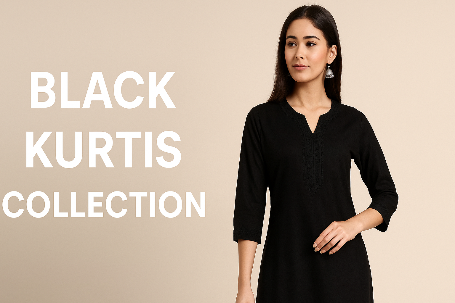 Buy Black Kurtis at Her Kurti Shop