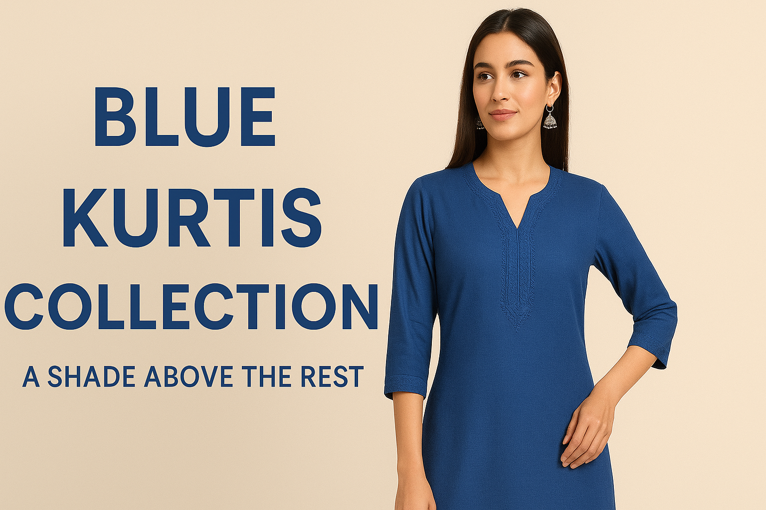 Buy Blue Kurtis at Herkurtishop.com
