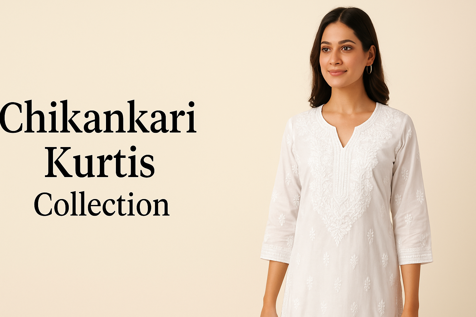 Chikankari Kurtis Collections