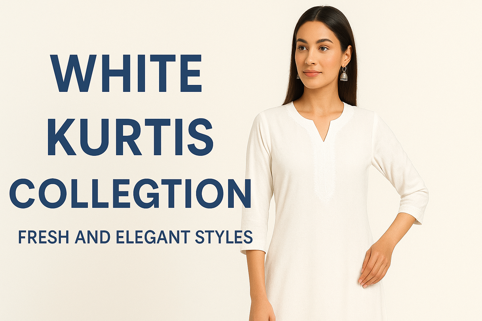 Buy White Kurtis