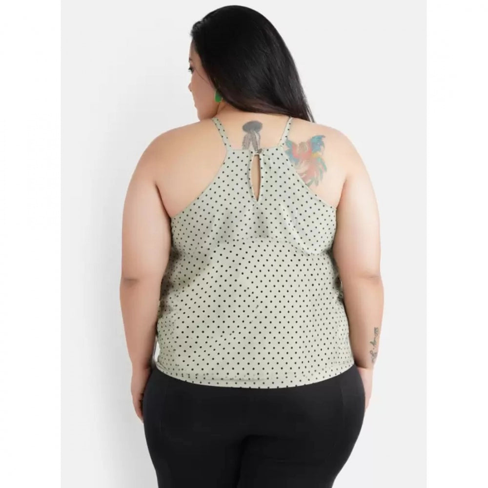 Grey crepe top for women — styled view