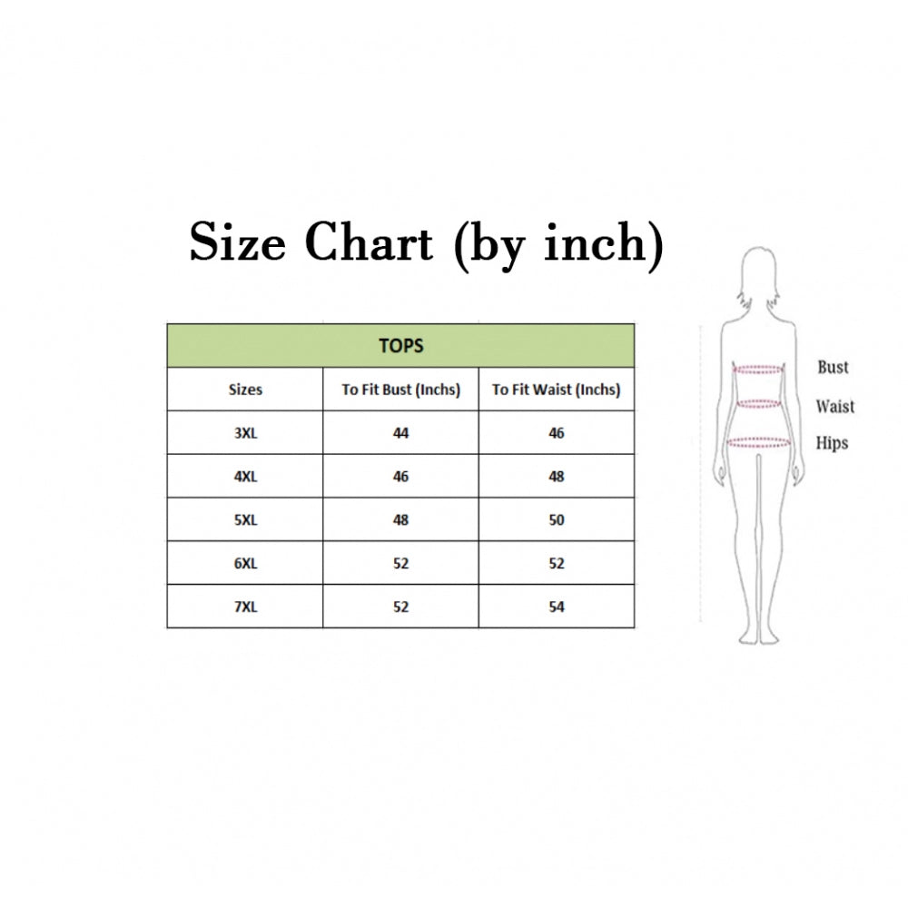 Green poly crepe top for women — side angle