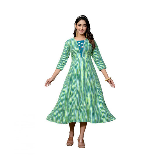 Rama rayon a-line kurti for women — front view